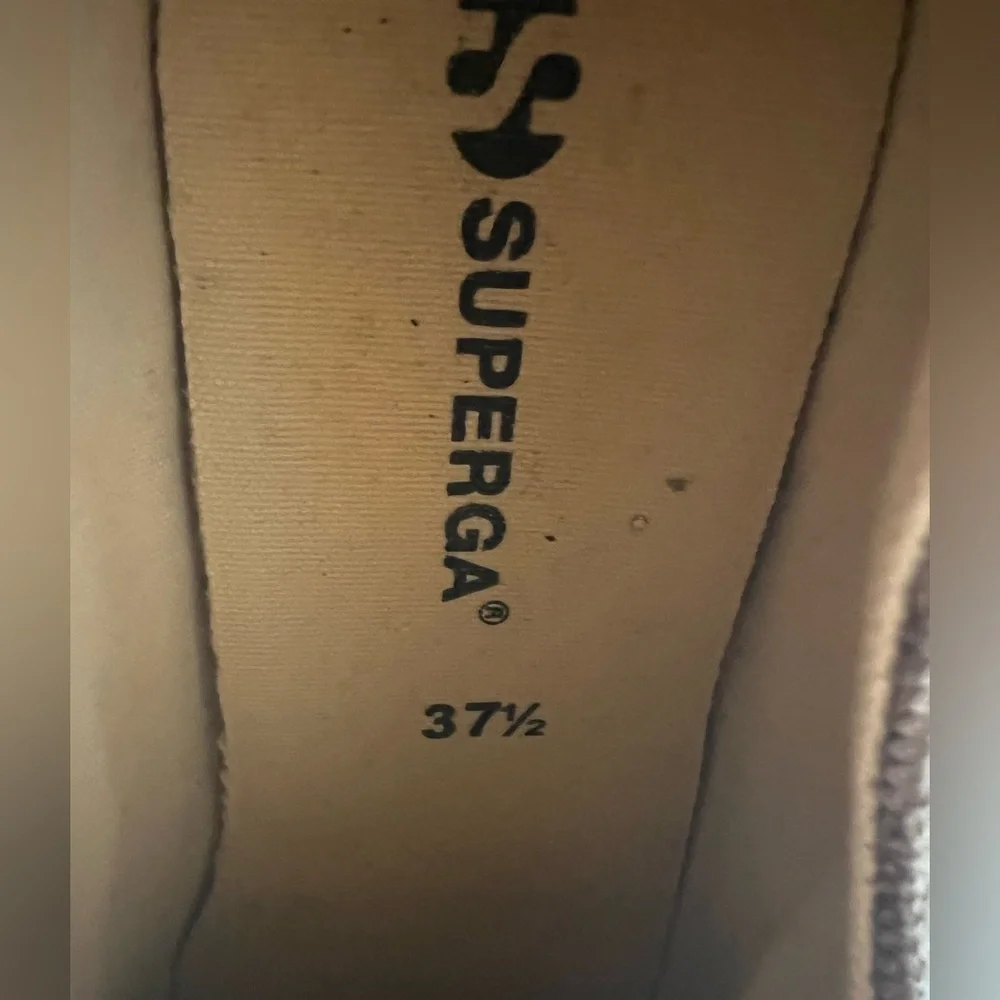 Superga pewter sequin